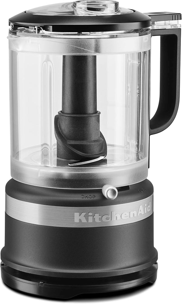 Kitchenaid 5 Cup Food Chopper KFC0516BM, Matte Black | Precisely Chops or Purees, Whisk Accessory for Fast Whipping, Two Speeds plus Pulse, Stainless Multi-Purpose Blade1