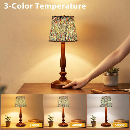 15.5'' Wireless Table Lamp, 5400Mah Rechargeable Small Bedside Touch Lamp5