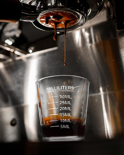 Shot Glass Measuring Cup Set, 2 Pack Espresso Shot Glasses (Red) | Glass Measuring Cups Feature 26 Markings up to 1 OZ, 2 TBS, 6 TSP, 30 ML for Espresso, Liquor, Medicine and Recipes5