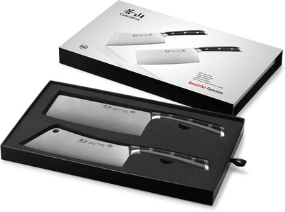 S/S1 Series German Steel Forged Chinese Cleaver Set (Black)7