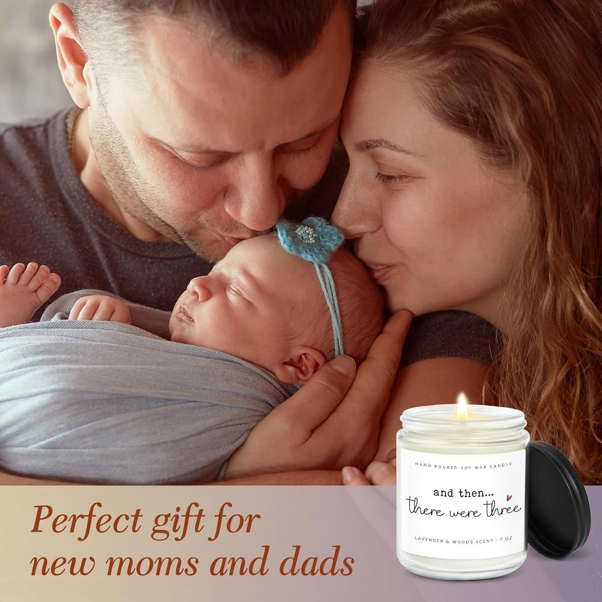 new-mom-gifts-postpartum-gift-for-moms-gift-for-new-moms-after-birth-new-parents-gifts-for-couple-first-time-mom-to-be-lavender-scented-candle-7oz