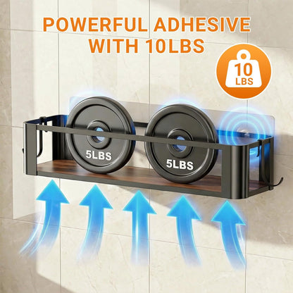 Wall Mounted Spice Rack, Black, 2 Pack5