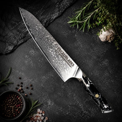 8” Chef Knife – VG10 Damascus Steel Kitchen Knife, Razor Sharp Professional Cooking Knife with Ergonomic G10 Handle, Luxury Gift Box & Sheath, Gift for Home Chefs2
