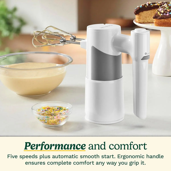 5 Speed Hand Mixer, HM-150, White3