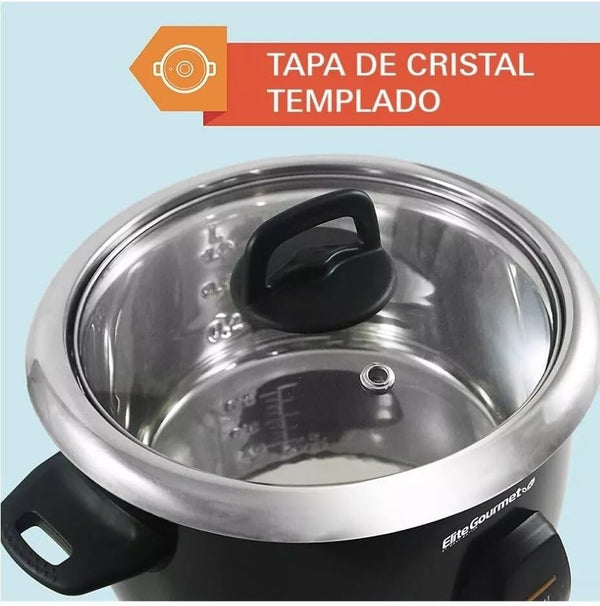 ERC2010B Rice Cooker, Stainless Steel, Black, 10 Cups Cooked | 5 Cups Uncooked - Also Makes Soups, Stews, Porridges, Grains and Cereals for Versatile Cooking6