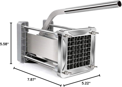 French Fry Cutter for Potatoes, 1/2 Inch Professional Grade | Durable Stainless Steel, Easy Lever Operation, Fast Cutting, Ideal for Family Meals, Parties and Batch Food Prep9