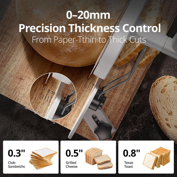 Foldable Manual Bread Slicer, 2 German RSG Blades for Homemade Sourdough5