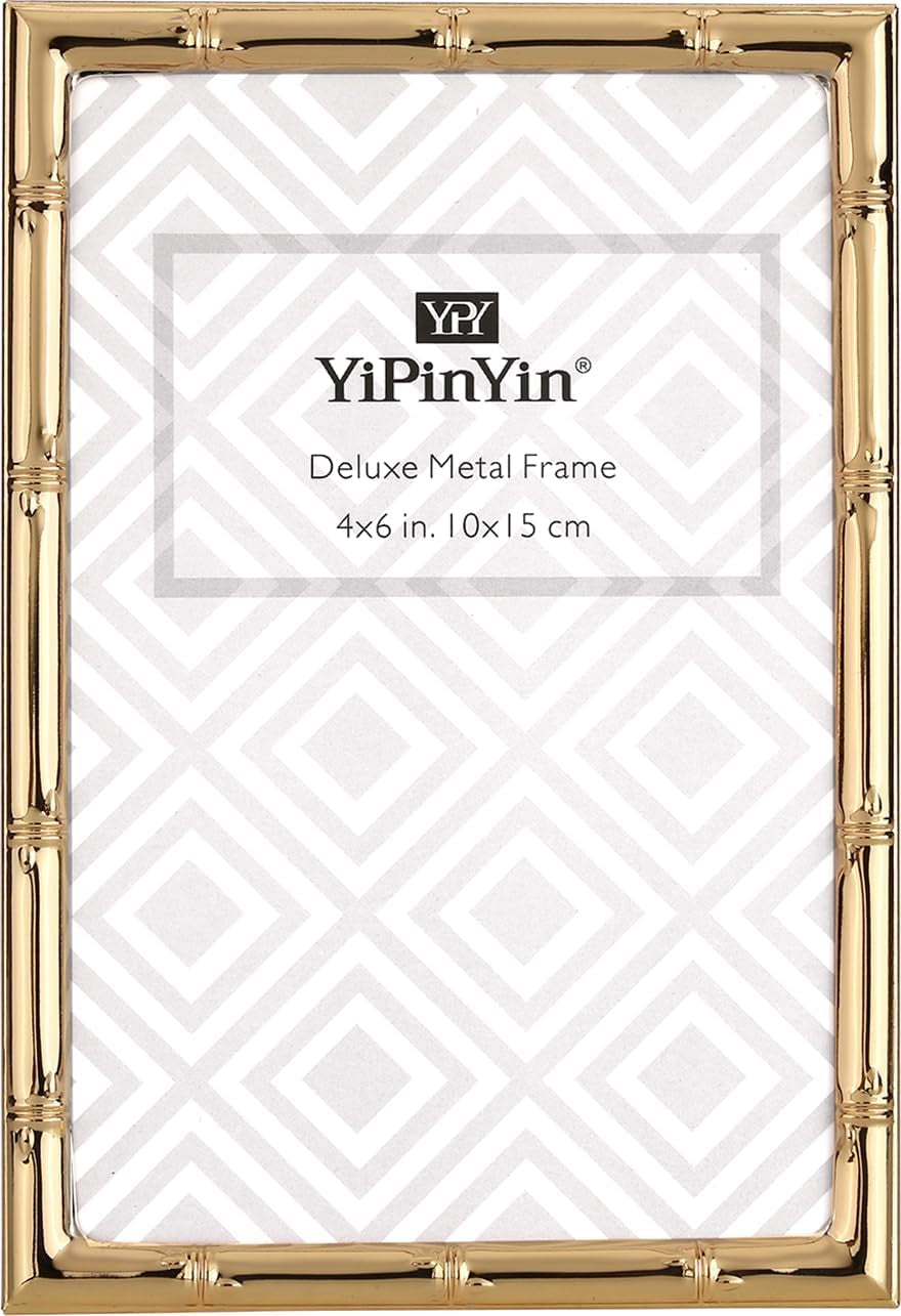 4x6-bamboo-detail-dark-gold-metal-picture-frame-2pack-elegant-gold-plated-baby-nurse-photo-frames-4x6-with-soft-touch-velvet-backing-for-desktop-and-wall-decor