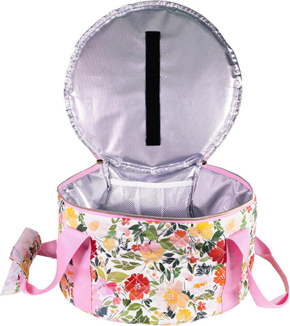 Dutch Oven Carrier, Insulated Casserole Tote with Padded Handle, Zipper Closure, Fits Most 6-7 Qt. Dutch Ovens & Bakeware for Potlucks and Hosting (Floral)3