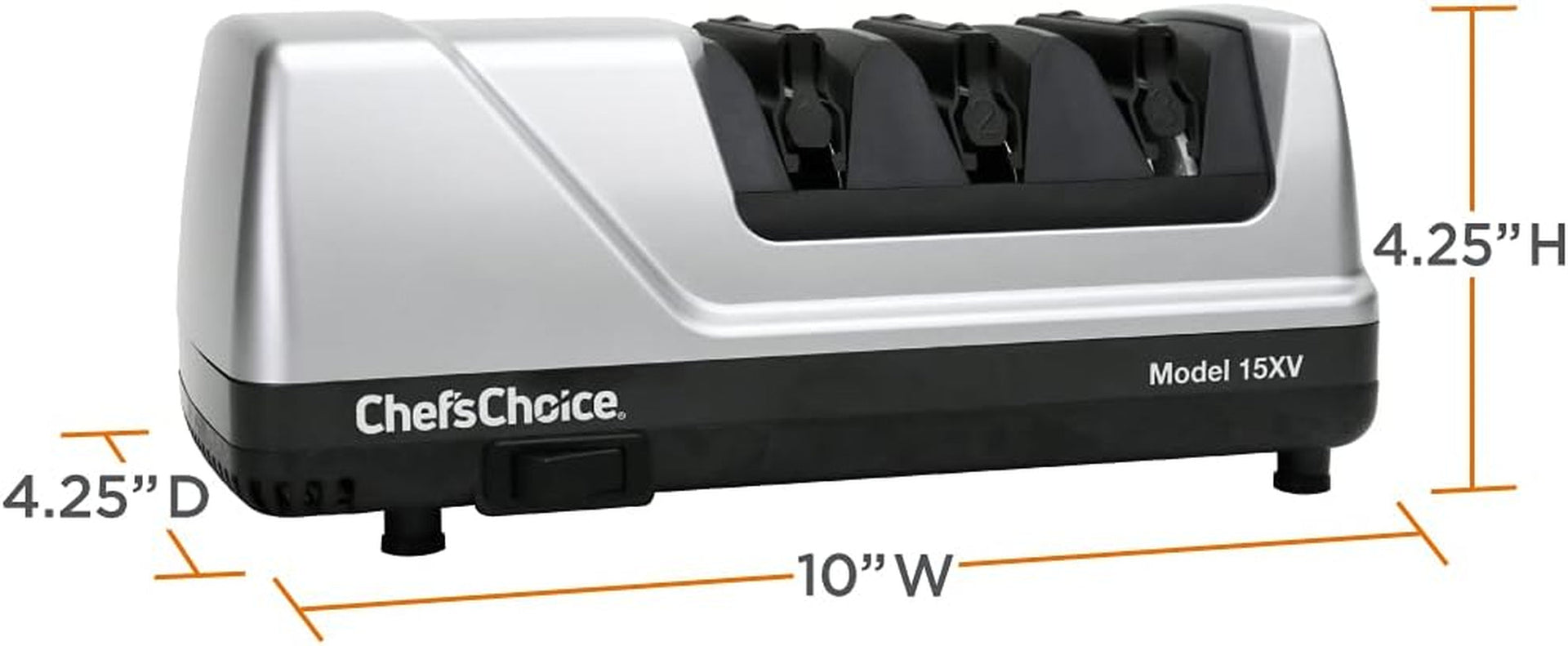 chef-schoice-15xv-edgeselect-professional-electric-knife-sharpener-with-100-percent-diamond-abrasives-and-precision-angle-guides-for-straight-edge-and-serrated-knives-3-stage-gray