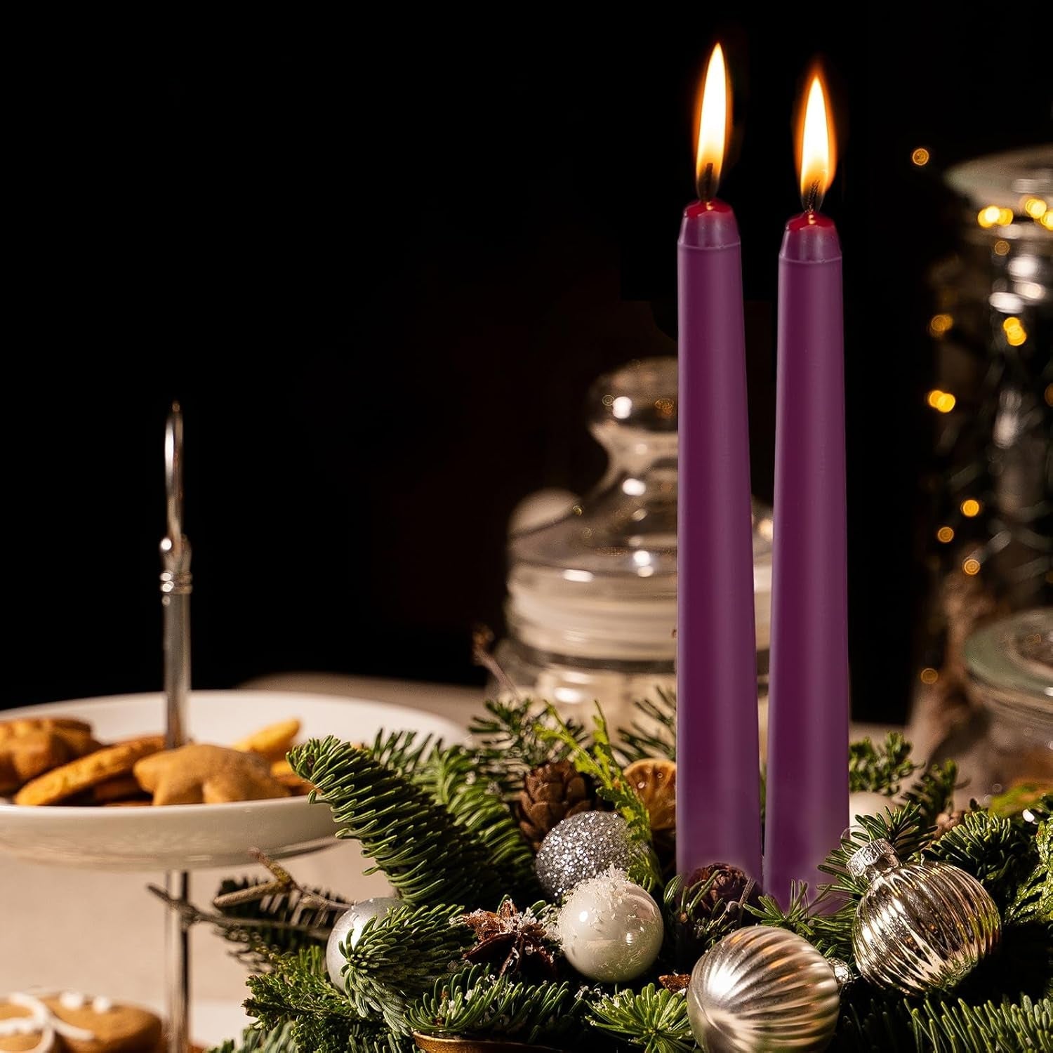 0-87-10-inch-purple-taper-candles-unscented-and-smokeless-tall-candlesticks-10-pack-tapered-candles-with-cotton-wicks-long-burning-ideal-for-weddings-dinner-parties-and-home-decor