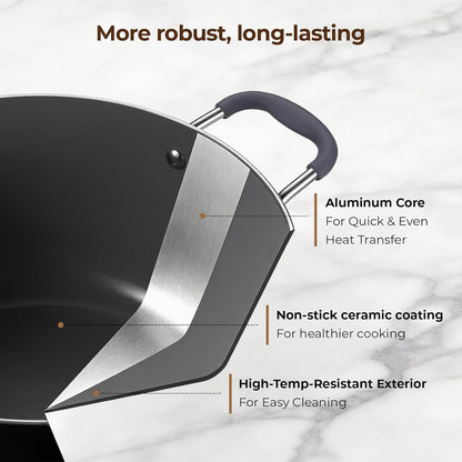 10 Quart Nonstick Stock Pot with Lid, Ceramic Soup Pot with Lid, Induction Cooking Pot with Silicone Handle for All Stoves, Healthy Non-Toxic Cooking Pot for Stew/Pasta, PFAS & PFOA Free4