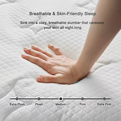 Queen Size Mattress in a Box 60X80 Inch 10 Inch Soft Pocket Spring Mattress Hotel Quality Quiet Support Polyester Cover Foam Filled4