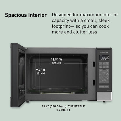 Panasonic Microwave Oven NN-SN686S Stainless Steel Countertop/Built-In with Inverter Technology and Genius Sensor, 1.2 Cubic Foot, 1200W5