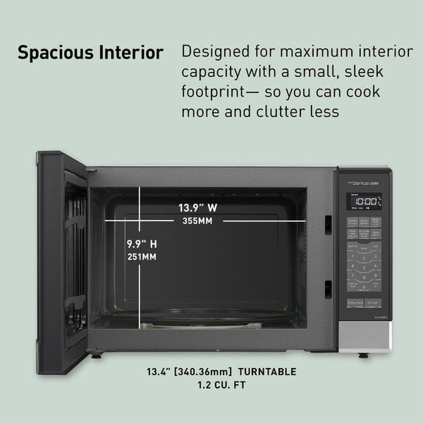 Panasonic Microwave Oven NN-SN686S Stainless Steel Countertop/Built-In with Inverter Technology and Genius Sensor, 1.2 Cubic Foot, 1200W5