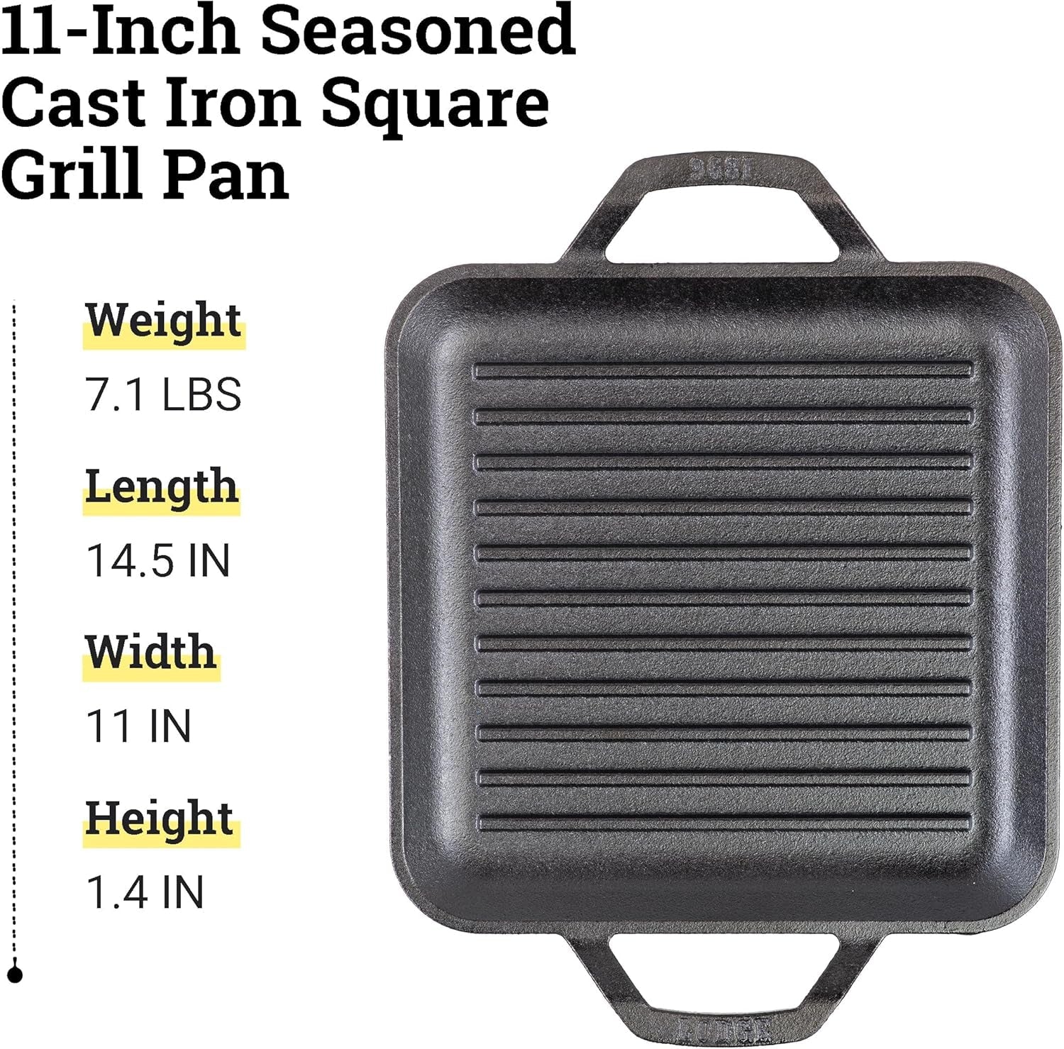 11-cast-iron-square-grill-pan-chef-collection-pre-seasoned-cast-iron-pan-versatile-cooking-indoor-outdoor-use-incredible-heat-retention