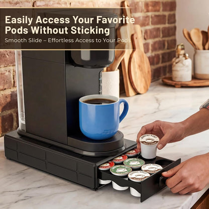 Coffee Pod Organizer Drawer for Keurig K-Cup Pods, Holds 18 Pods - Compact, Easy-Access Design with Smooth Glide, Ideal for Small Spaces and Coffee Machines6
