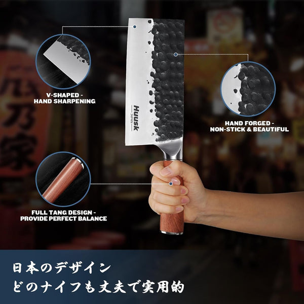 Knives from Japan, Meat Cleaver Heavy Duty Chopping Knife5