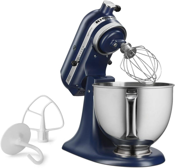 Kitchenaid Artisan, 5-Qt Tilt Head Stand Mixer, KSM150PS, Ink Blue | Includes Pouring Shield for Mess-Free Mixing, 10 Speed Settings, Easily Add Ingredients with the Tilt-Head Design3