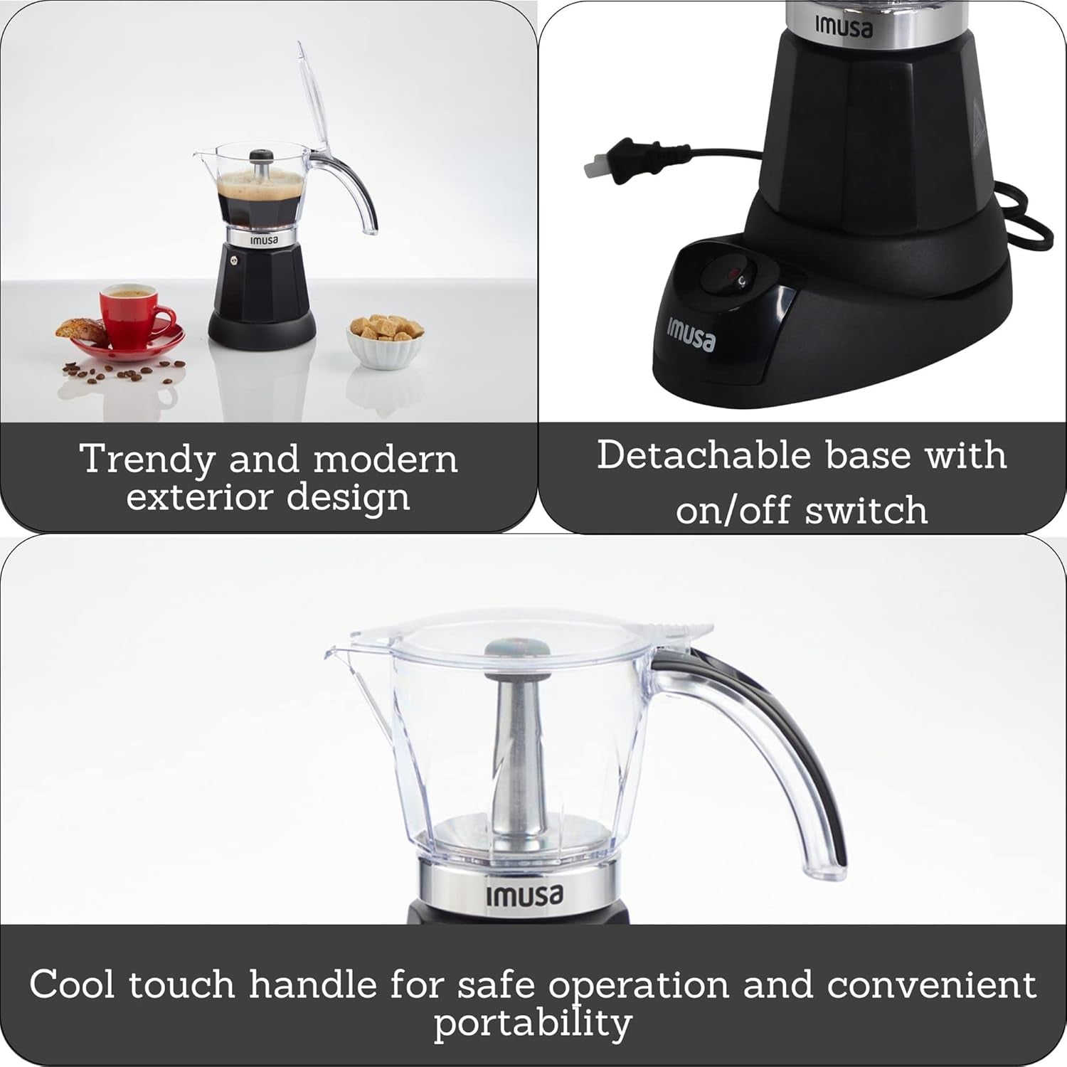 6-or-3-cup-electric-espresso-maker-with-cool-touch-handle-black-bare-cast-aluminum-finish-detachable-cool-touch-base-ideal-for-cuban-coffee-perfect-for-entertaining
