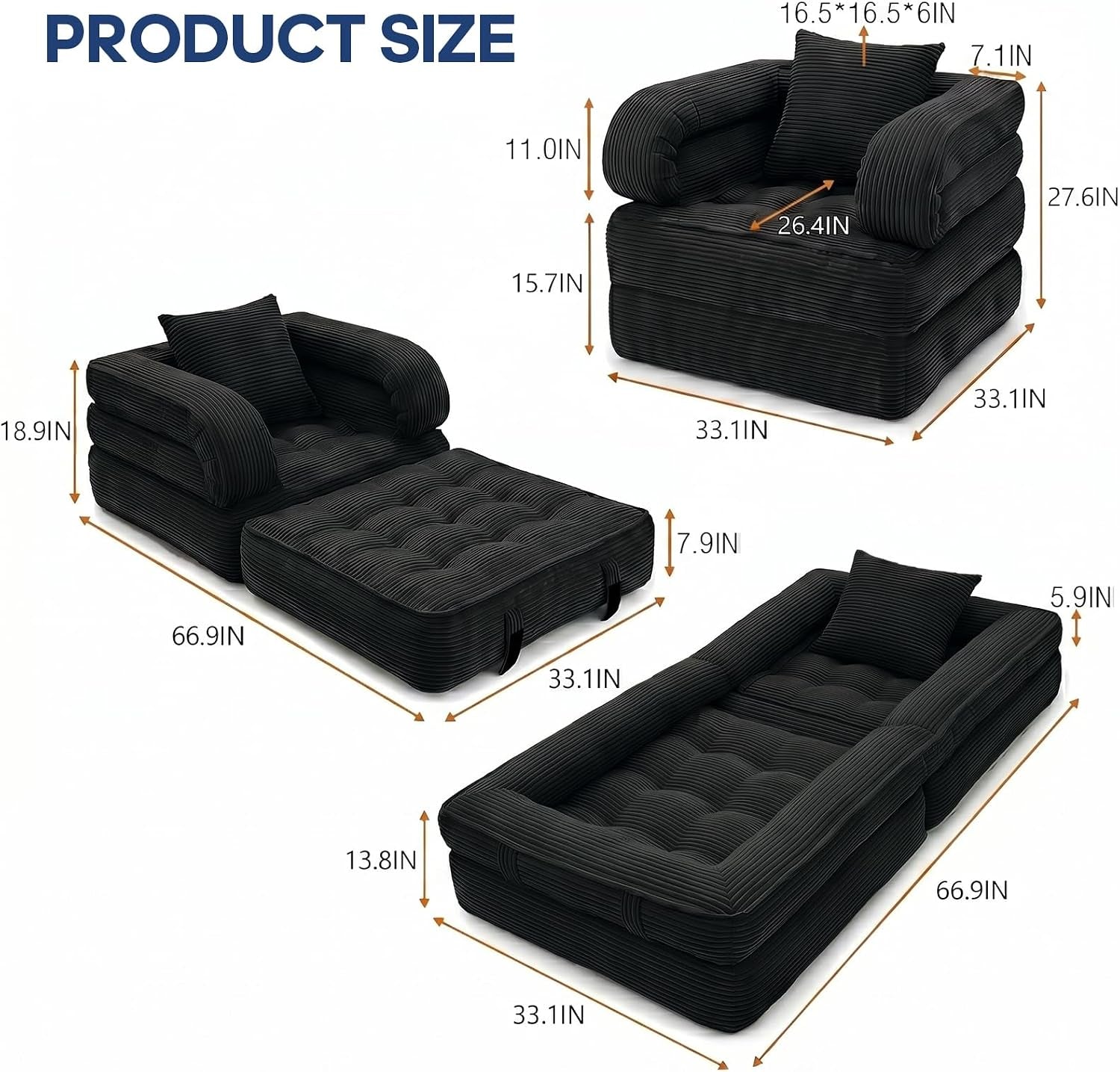 convertible-sleeper-chair-folding-sofa-bed-with-armrests-foldable-boneless-bed-3-in-1-portable-corduroy-futon-couch-floor-sofa-with-pillow-for-bedroom-living-room-black