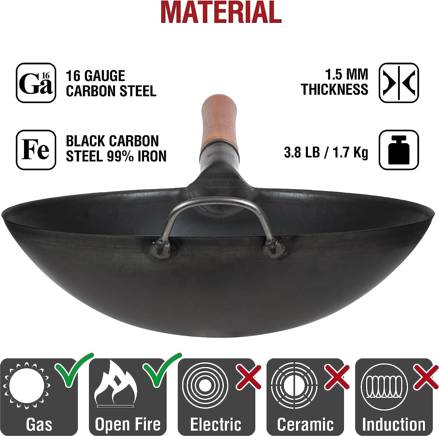 black-carbon-steel-wok-pan-14-round-bottom-wok-lid-13-6-inch-premium-stainless-wok-cover-with-tempered-glass-insert-steam-holes-and-ergonomic-handle