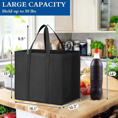 Reusable Grocery Shopping Bags 10 Pack Large Foldable Tote Bags Bulk4