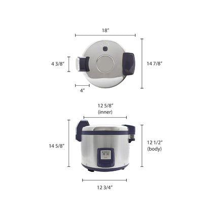 SEJ3201 Rice Cooker/Warmer Electric 30 Cup Uncooked Rice Capacity2