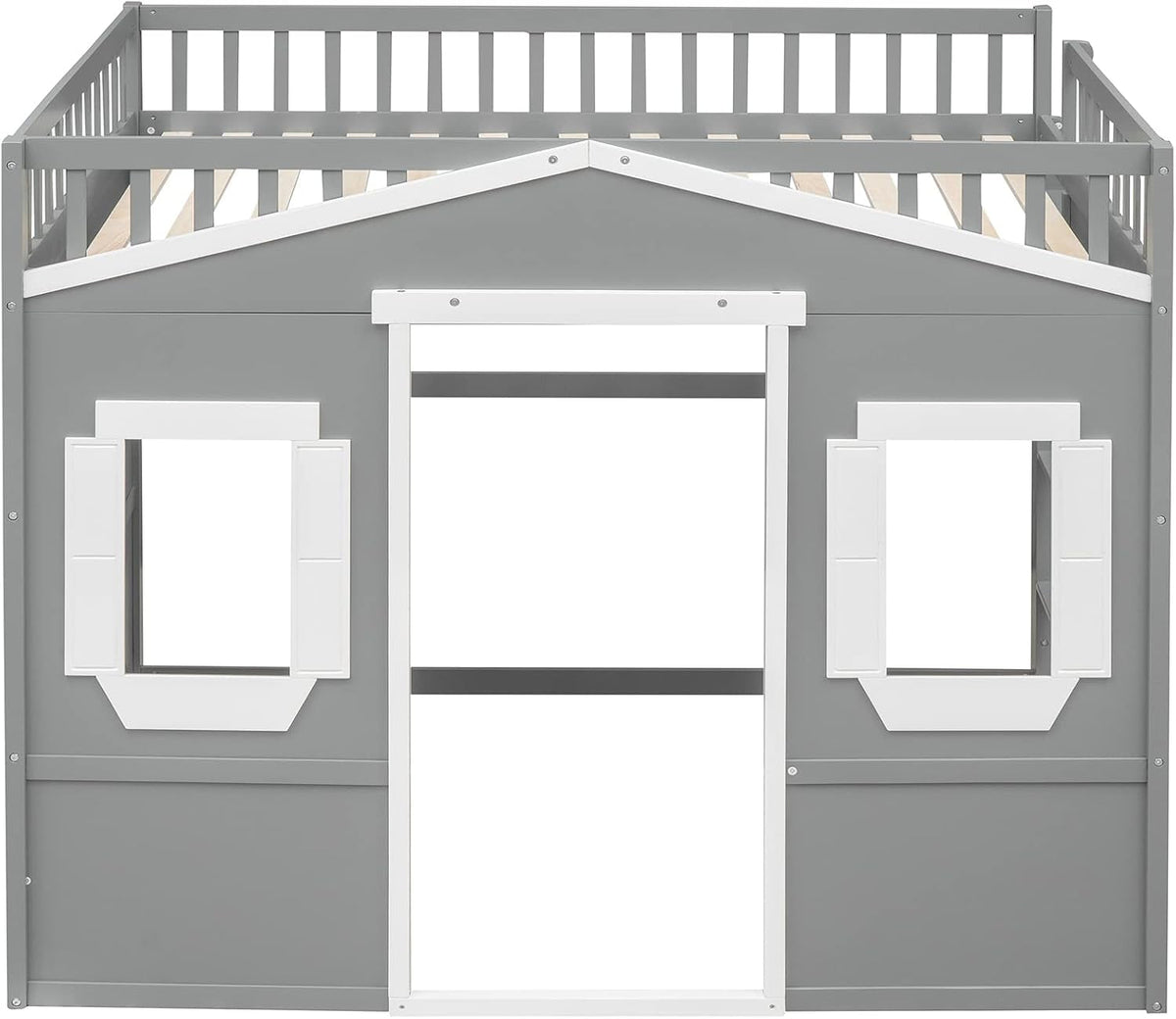 full-size-wood-loft-bed-house-bed-frame-with-ladder-and-safety-guardrails-for-kids-no-box-spring-needed-gray-white