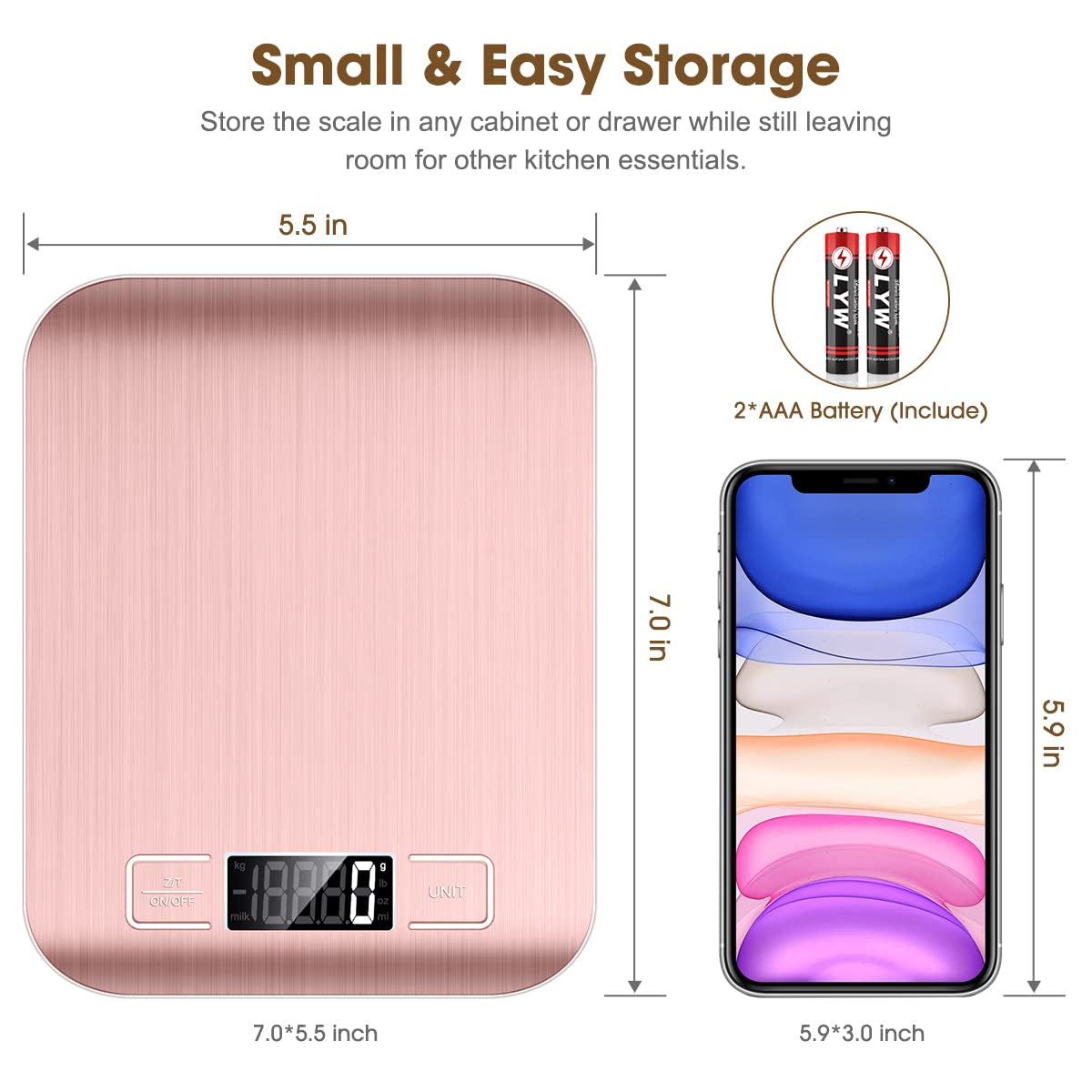 food-scale-pink-10kg-22lb-digital-kitchen-scale-weight-grams-and-oz-for-baking-and-cooking-1g-0-1oz-precise-graduation-easy-clean-stainless-steel