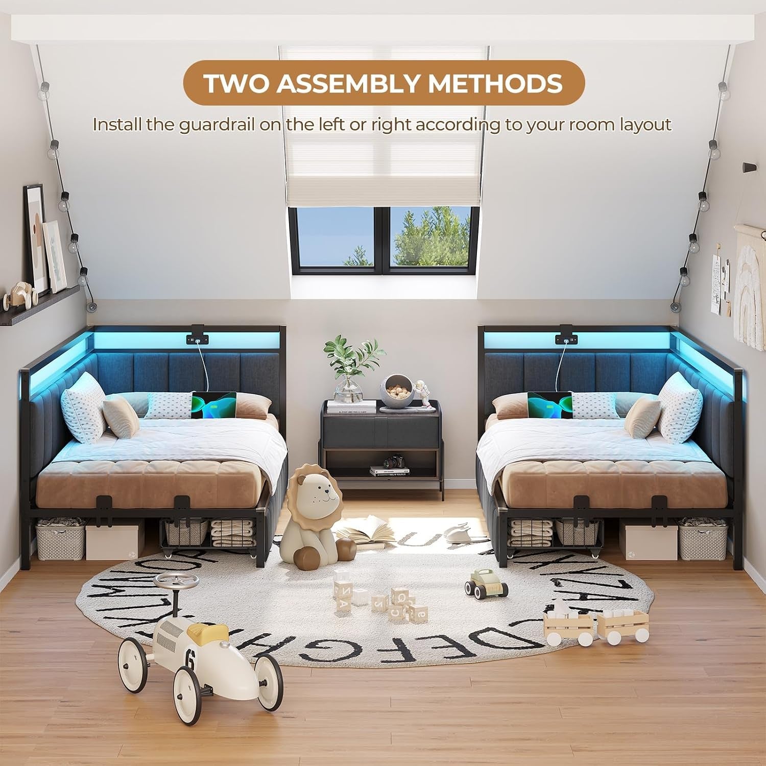 twin-corner-bed-frame-with-2-storage-drawers-and-charging-station-twin-bed-frames-with-storage-and-led-lights-twin-size-daybed-for-kids-teen-with-upholstered-guardrail-no-box-spring-needed-gray