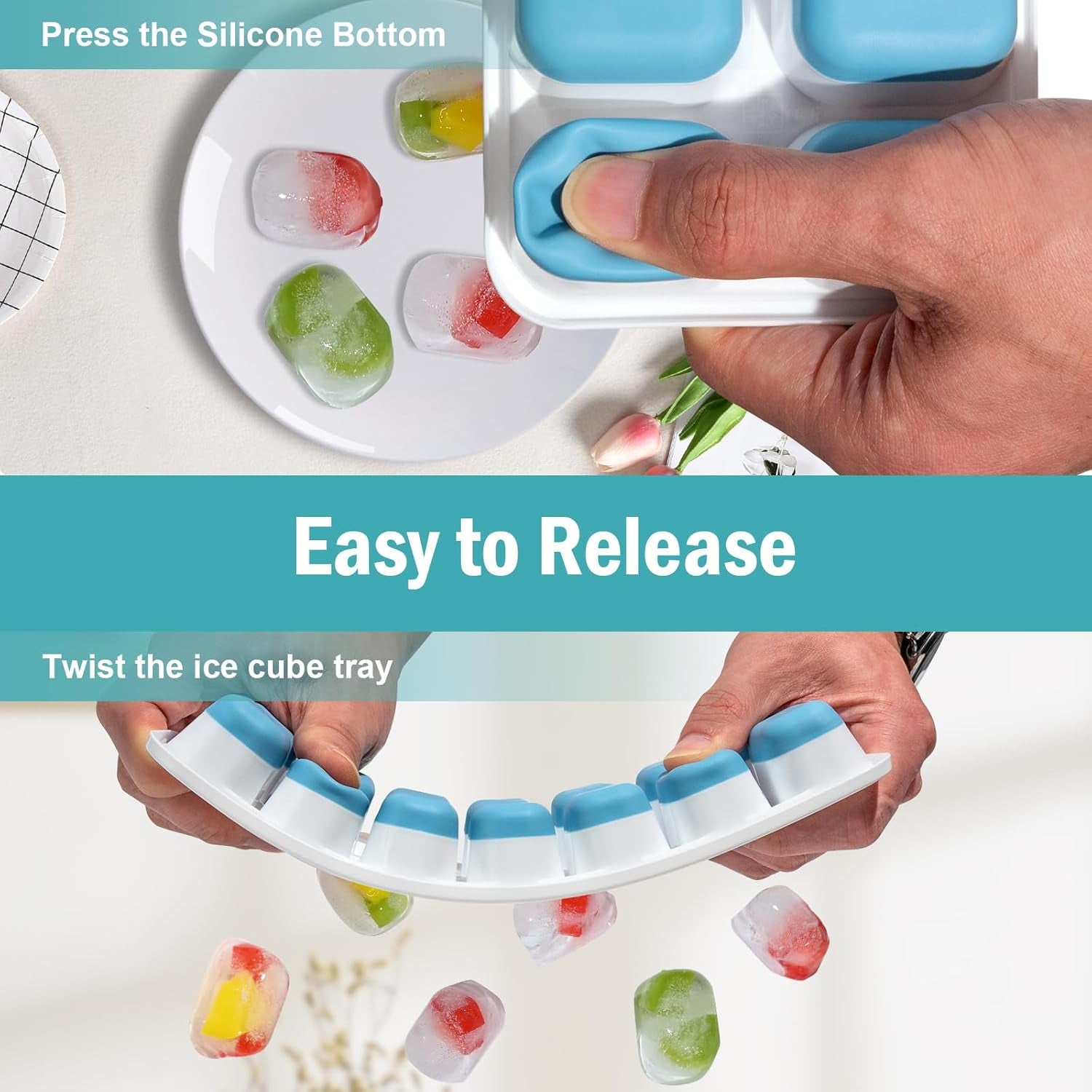 3-pack-ice-cube-trays-with-lid-for-freezer-flexible-silicone-bottom-for-easy-release-stackable-space-saving-ice-molds-1-2-cubes-color-coded-2-green-1-blue-for-juice-coffee-cocktails-bpa-free