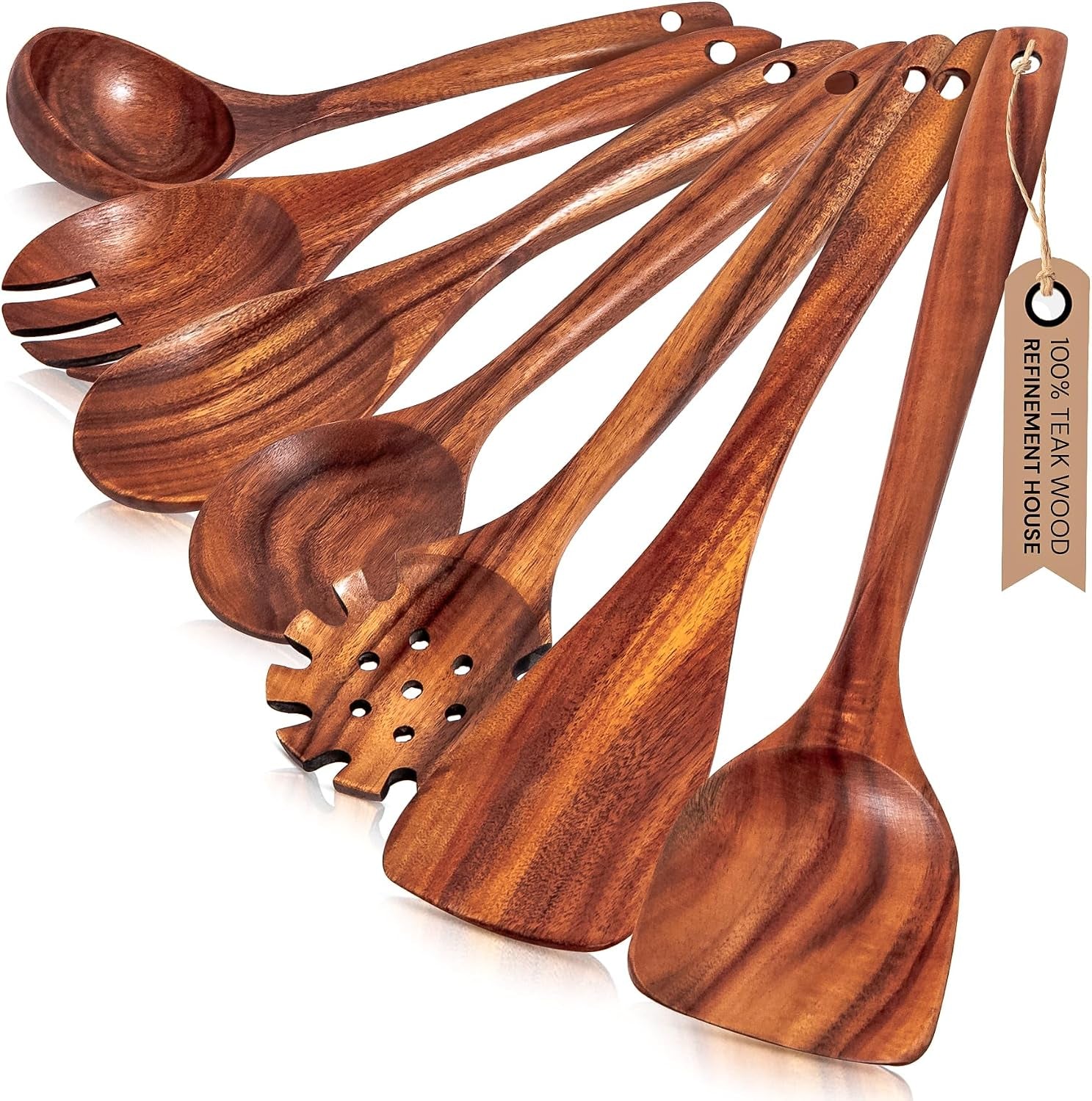 premium-teak-wooden-utensil-set-7-piece-handcrafted-cooking-spoons-spatulas-nonstick-safe-durable-heat-resistant-wooden-utensils-for-everyday-cooking