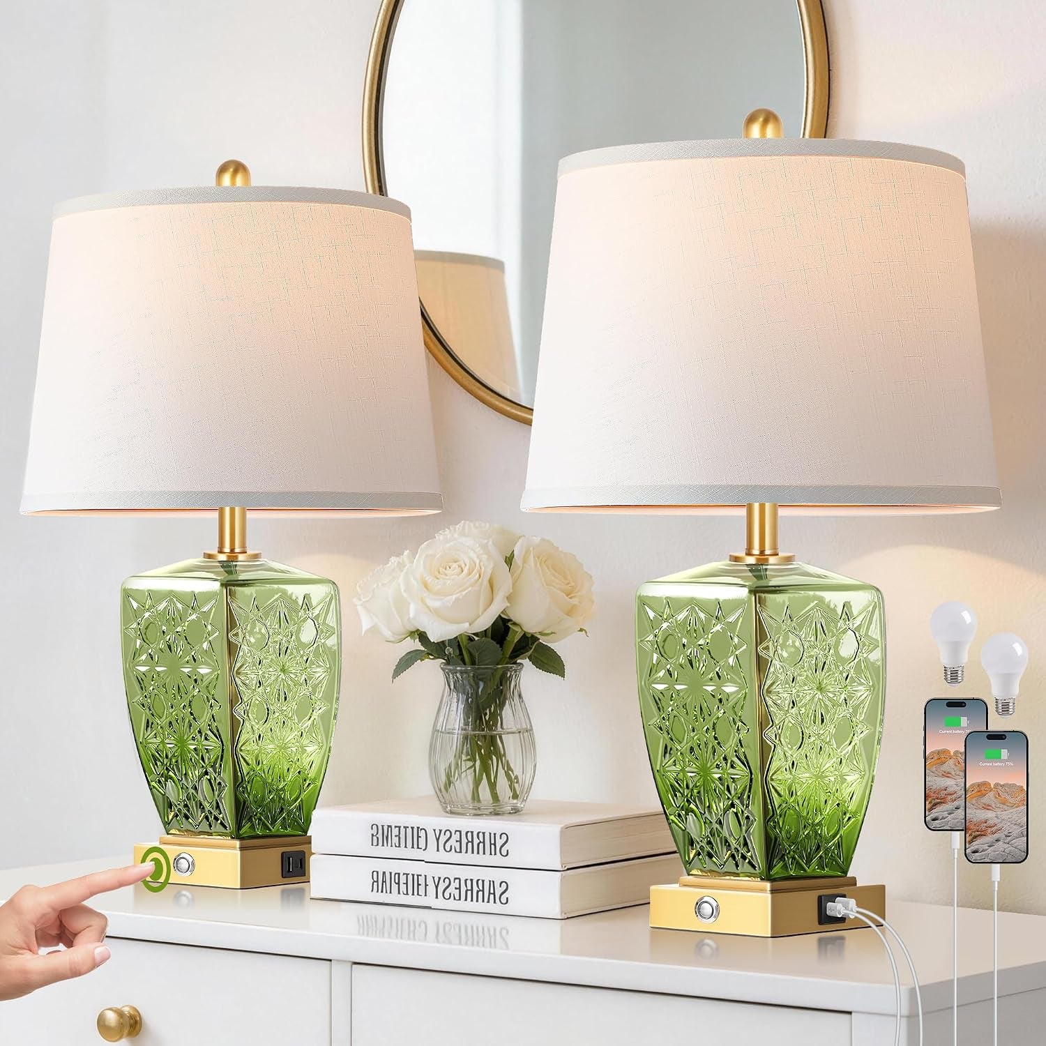 23-glass-table-lamps-set-of-2-bedside-lamp-for-bedroom-green