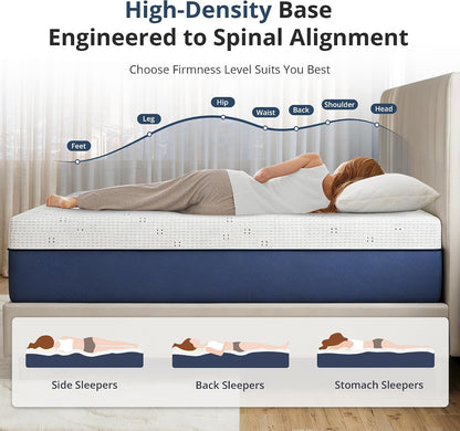 King Size Mattress 14 Inch Gel Memory Foam Mattress Firm Support5