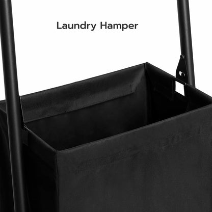 Blanket Ladder with Basket, 17.3”L X 63.4”H, Towel Rack with Hooks, Blanket Holder Rack, Decorative Ladder Shelf, Drying and Display Rack for Bathroom, Living Room, Rustic Brown BF31CJ017
