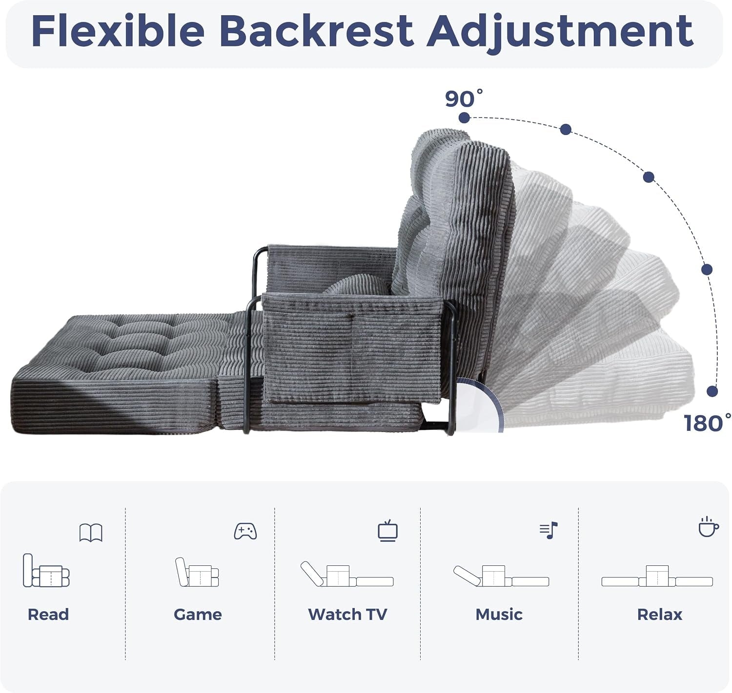 adjustable-folding-sofa-bed-couch-with-2-pillows-dark-grey