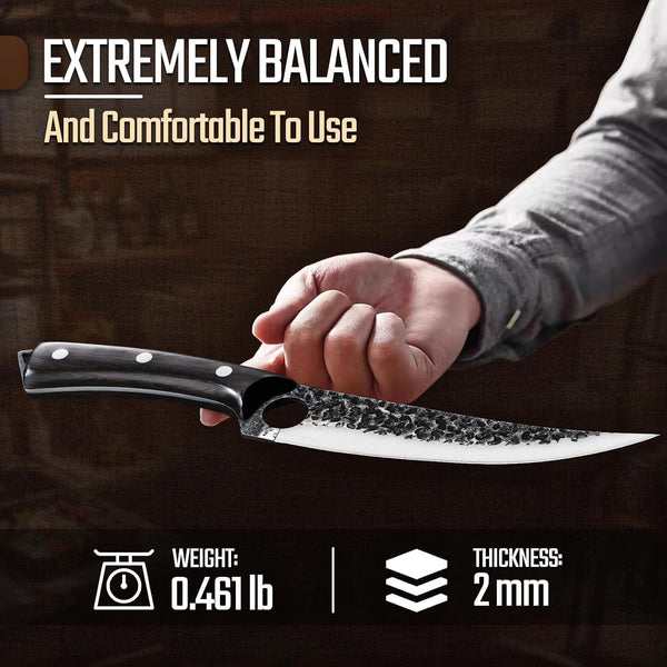 Viking Boning Knife 6 Inch, Japanese Boning Knives for Meat Cutting6