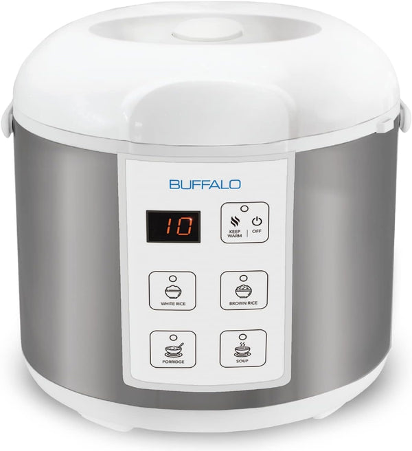 Rice Cooker Stainless Steel Inner Pot Rice Maker Large, 10 Cup | Non-Stick Electric Rice Maker for White/Brown Rice, Grain - Easy-To-Clean Non-Toxic Warmer, Slow Cooker, Multicooker, Steamer1