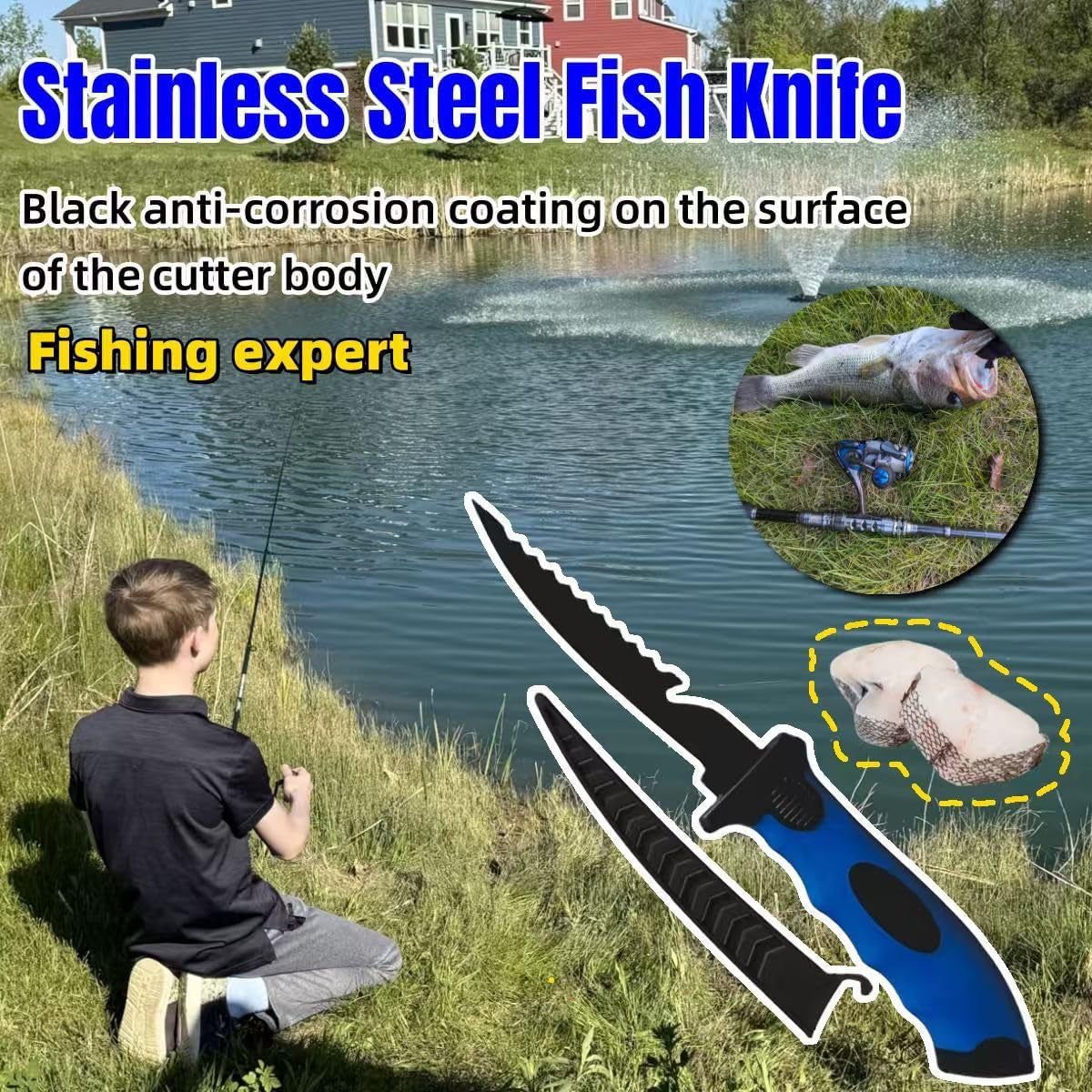 fishing-knife-set-fish-cleaning-kit-filet-knife-for-fish-fish-scale-cleaning-brush-multi-functional-scissors-gloves-fishbone-tweezers-storage-bag-fishing-accessories-fishing-tool-kit