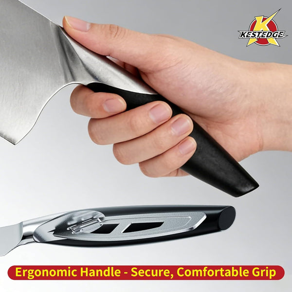6 Inch Meat Cleaver, 9Cr18Mov Lightweight Butcher Knife7
