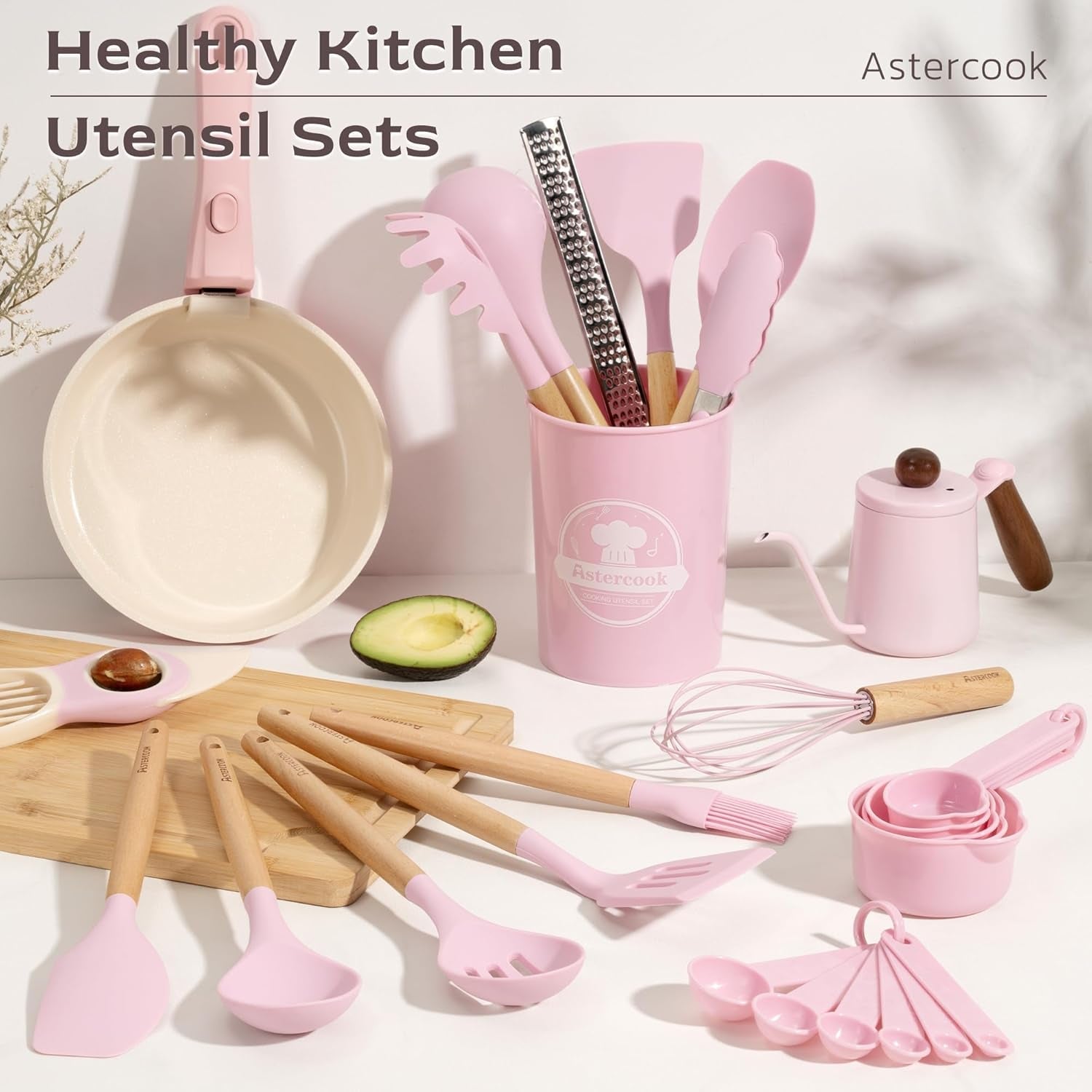 kitchen-utensils-set-39-pcs-silicone-cooking-utensils-set-with-wooden-handle-446-f-heat-resistant-food-grade-utensil-sets-bpa-free-kitchen-gadgets-tools-set-for-nonstick-cookware-pink