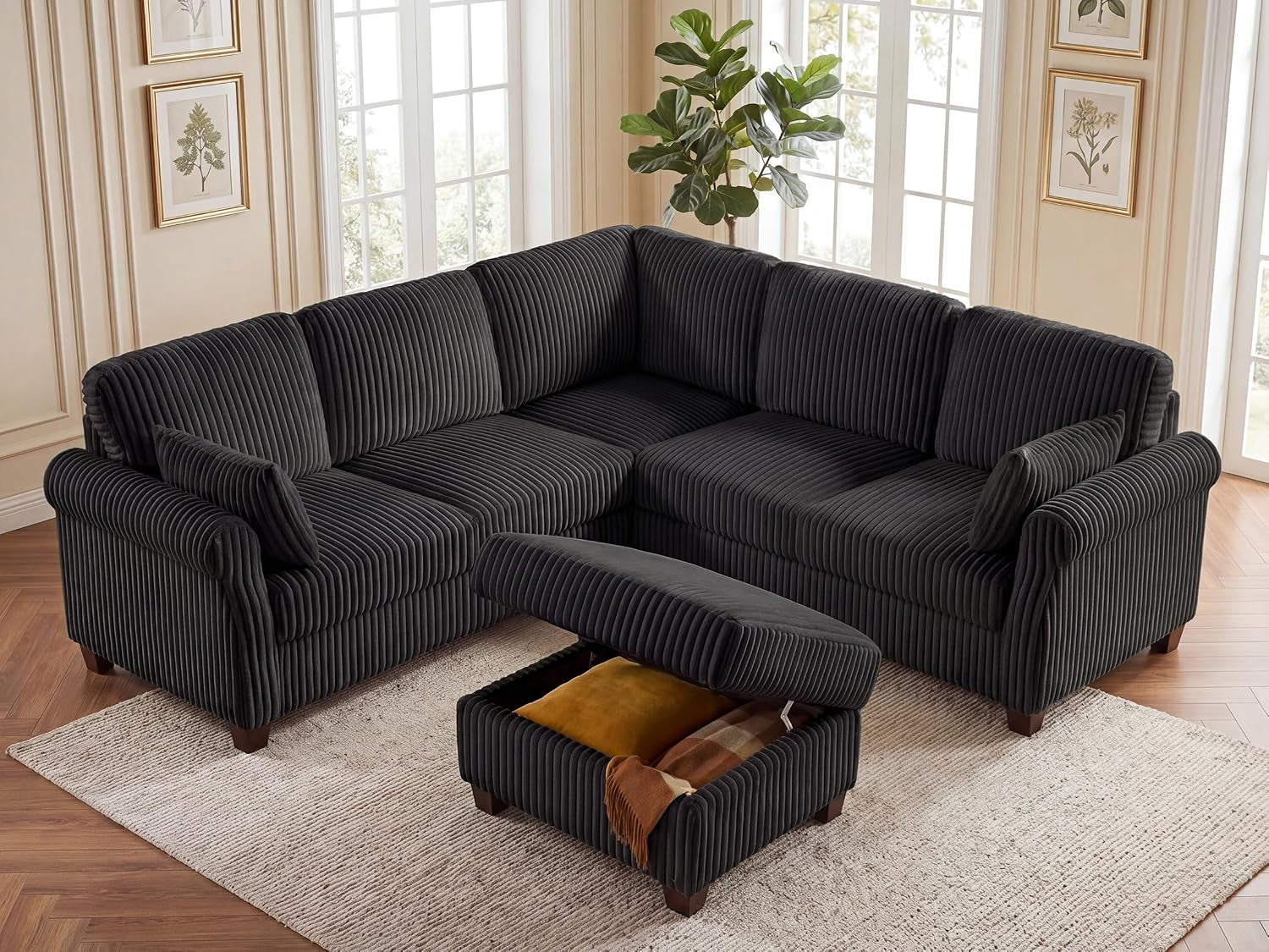 6-seater-91-modular-sectional-sofa-with-storage-corduroy-black