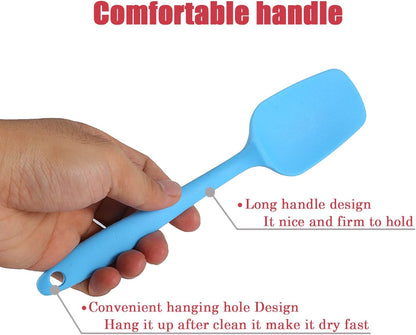 Silicone Spatula Set, Rubber Spoon Spatula for Baking, Heat Resistant Cooking Utensil, Flexible Silicone Spoon Baking Mixing Tool Cooking Gadget (4-Piece)4