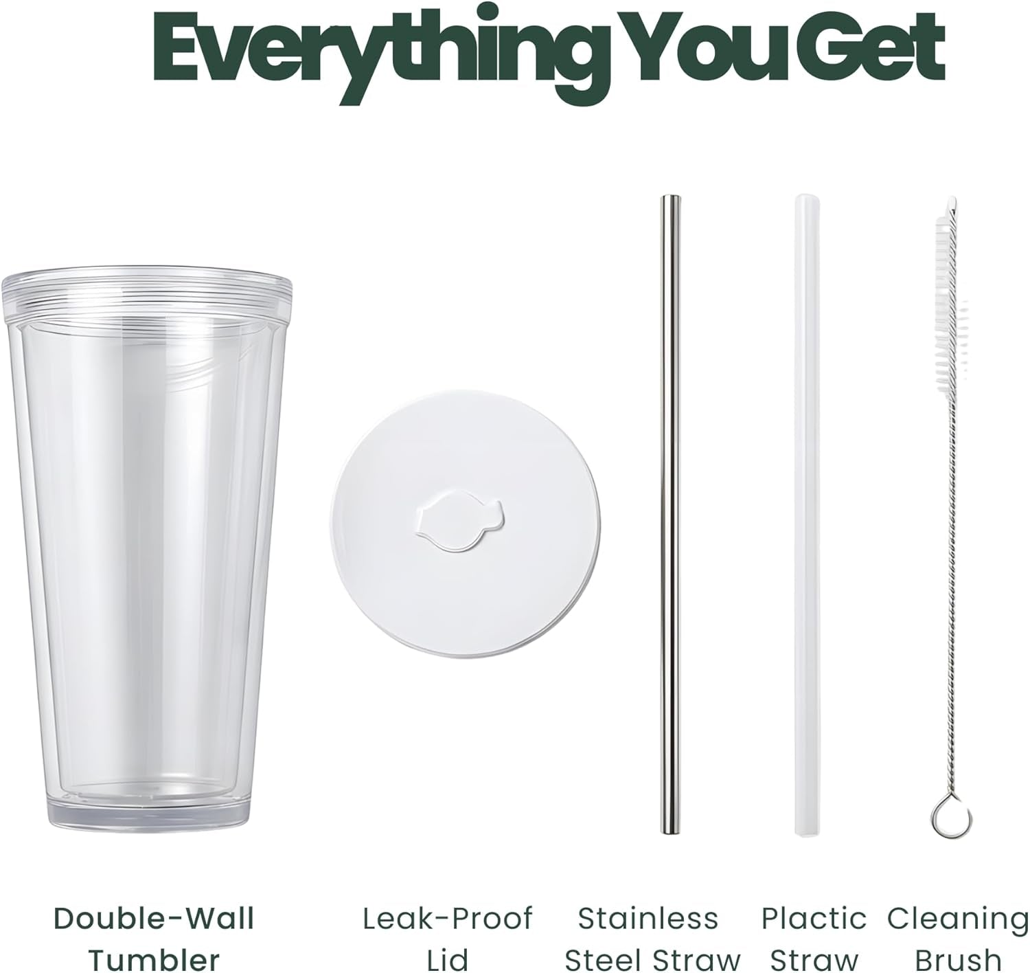 reusable-iced-coffee-cup-with-lid-and-straw-24-oz-venti-bpa-free-double-wall-insulated-plastic-tumbler-for-cold-drinks-includes-clear-plastic-straw-stainless-steel-straw-and-cleaning-brush-white