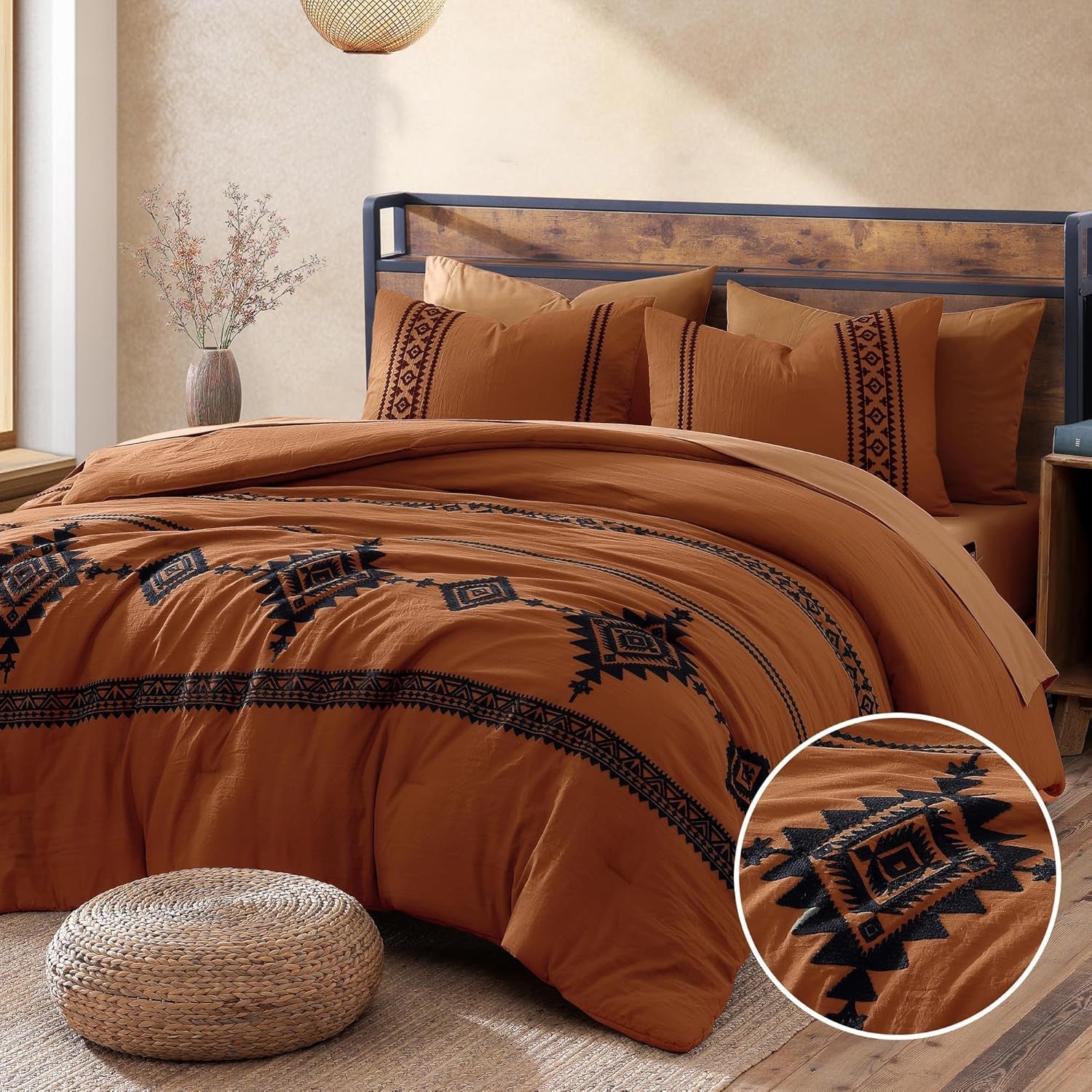 embroidery-queen-comforter-set-7-pieces-burnt-orange-bed-in-a-bag