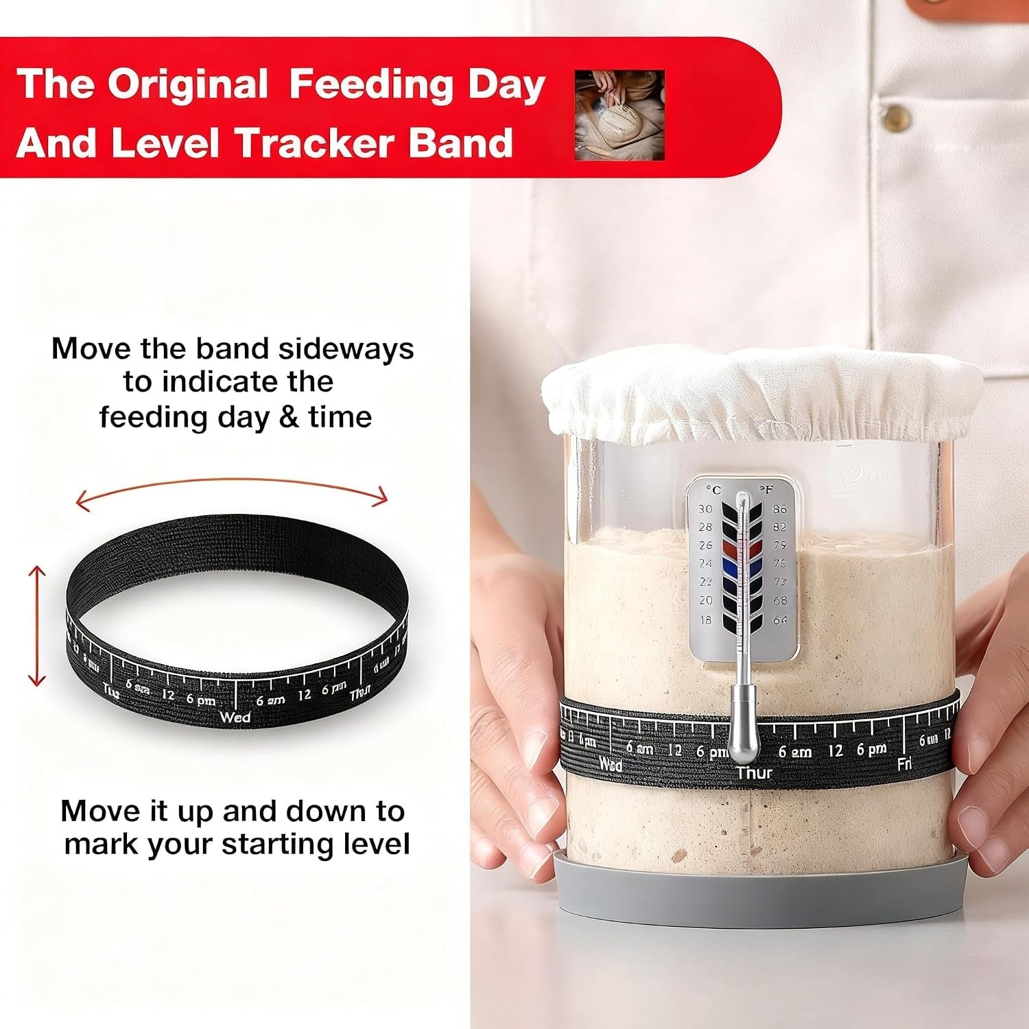 2-pack-premium-pro-sourdough-starter-jar-kit-40oz-large-wide-mouth-sourdough-bread-jar-with-marked-feeding-band-thermometer-scraper-cloth-cover-silicone-lid-base-glass-container-baking-supply