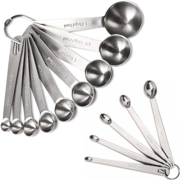 14PCS Measuring Spoons Set, 1 Tbsp, 1/2 Tbsp, and 1-1/16Tsp Stainless Steel Measuring Spoons for Cooking Baking Spice Jars and Liquid Ingredients1