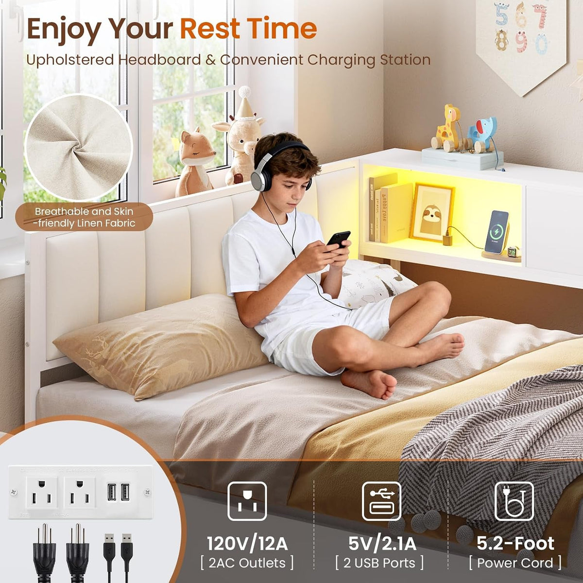 corner-full-lift-up-bed-with-hydraulic-storage-and-bookcase-white