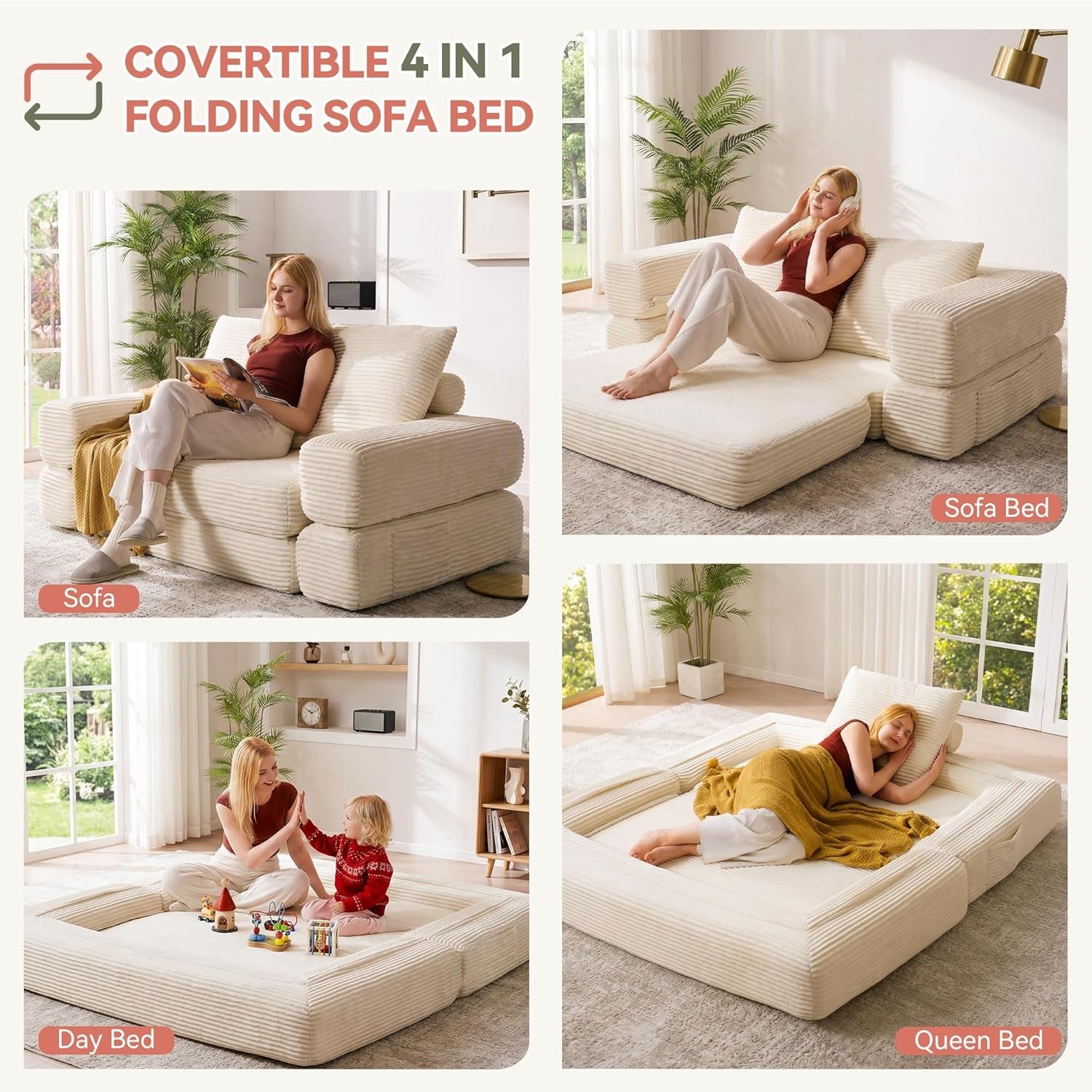 4-in-1-convertible-folding-sofa-bed-78w-x-68l-queen-size-foldable-sleeper-sofa-bed-wide-corduroy-upholstery-boneless-mattress-couch-with-armrests-neck-pillow-for-living-bedroom-beige